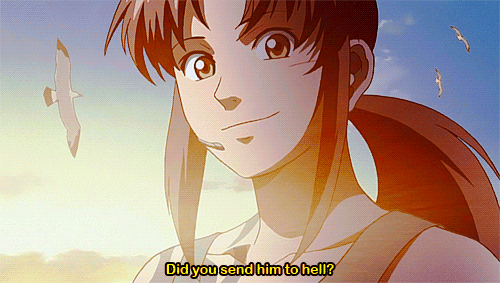 Black lagoon revy gif comp. Black lagoon is a great anime where in a rare case the dub is 100% better than the sub. 2 full seasons out, one half season, and a f