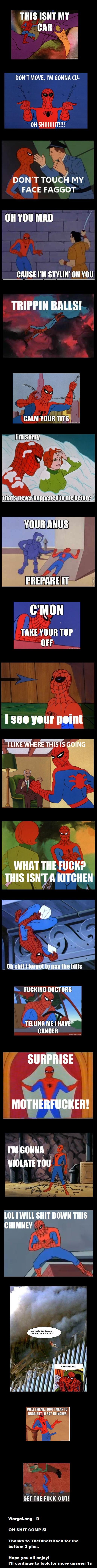 60's Spider Man Comp 5! WTF? 60's Spider Man Comp 5! WTF?. Number 6: /funny_pictures/1948598/60+s+Spider+Man+Comp+6+Srsly/ Ha enjoy guys. Looking for more cause i know you all love these Su