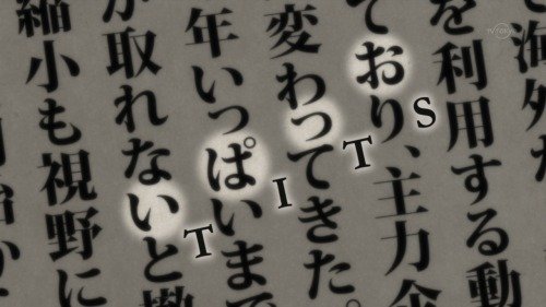 Bangers. Mayo: Good Luck Girl.. the word "tits" in Japanese is actually spelt backwards in the word search.