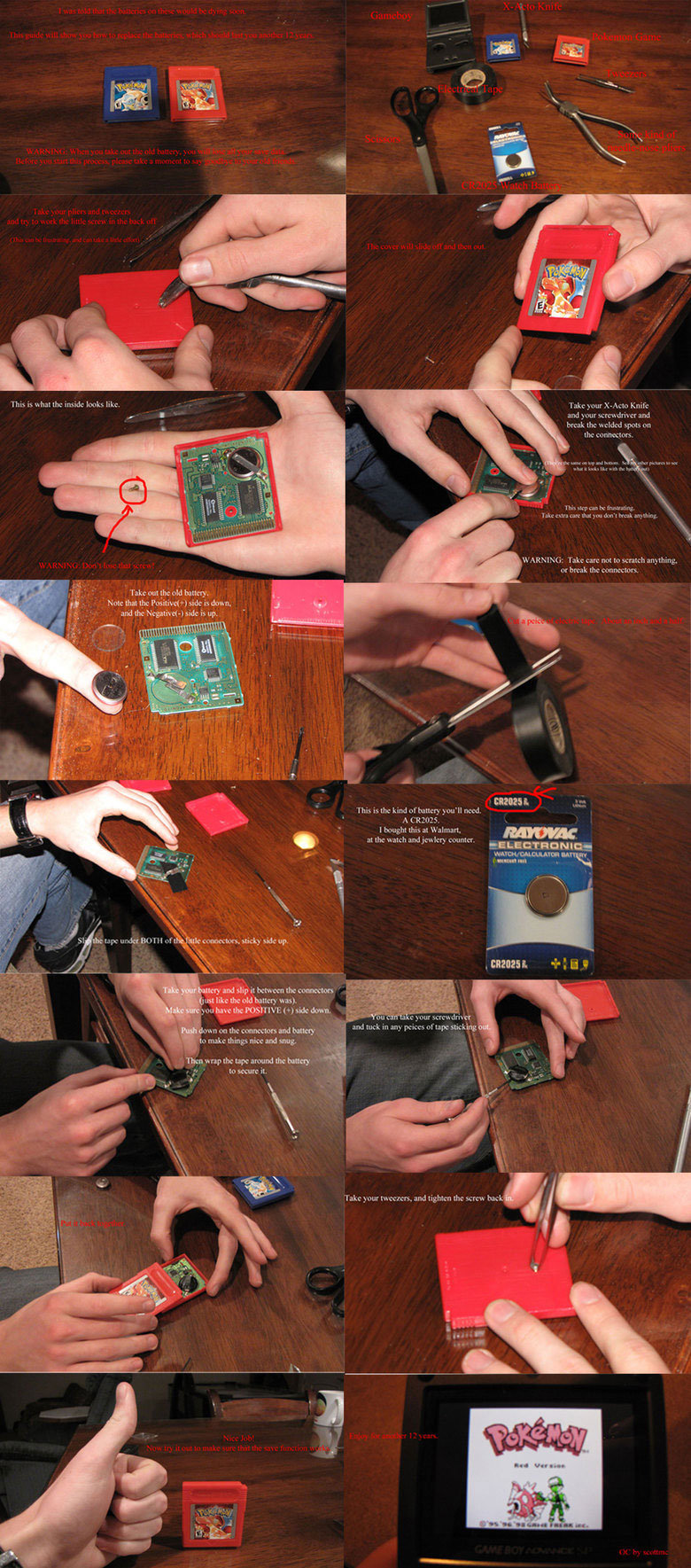Battery Replacement: Updated- check desc Battery Replacement: Updated- check desc. I posted these same instructions awhile back, but have since learned of a way to SAVE ALL YOUR OLD POKEMON! All that y