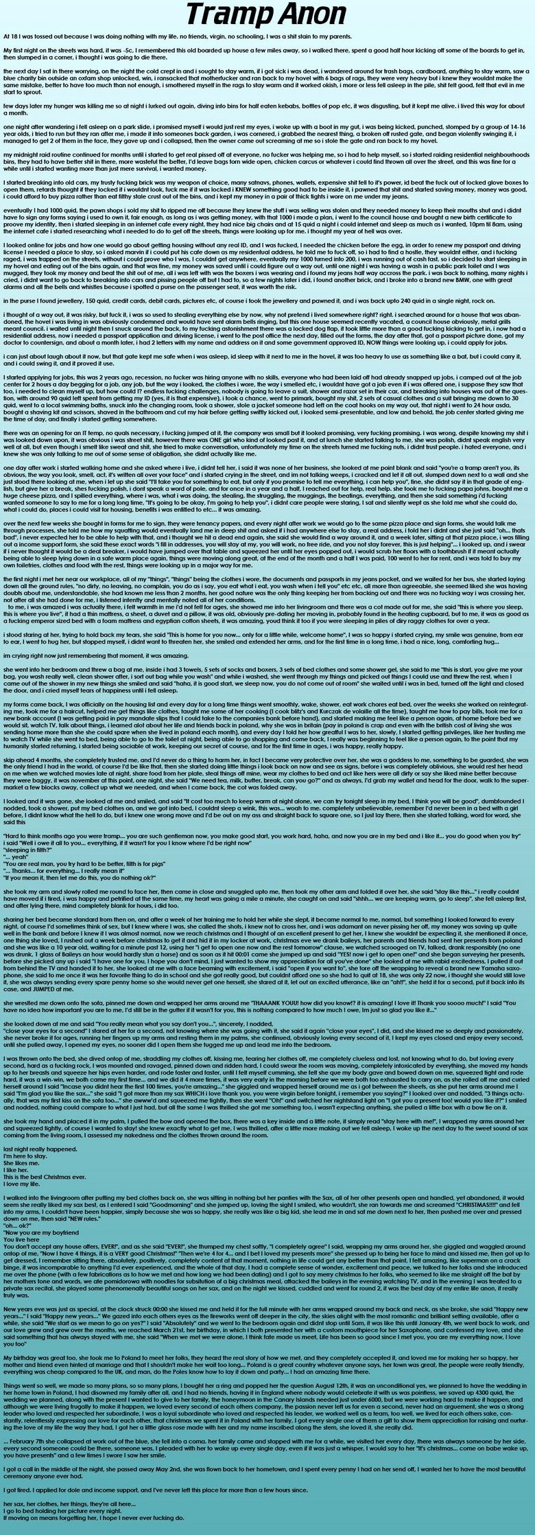 BAWW (Read desc) BAWW (Read desc). I do not care about thumbs at all but this is WORTH THE READ! a very good story by anonymous. it really made me think about life and how fortu