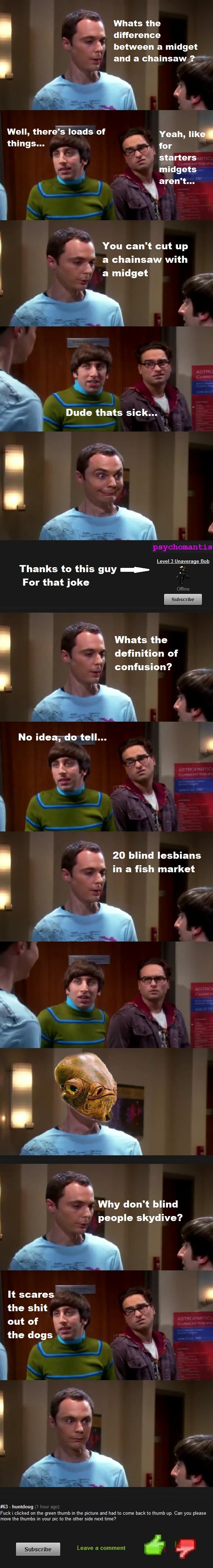 BBT:Innappropriate Jokes 2 BBT:Innappropriate Jokes 2. Rate, comment, subscribe!<br /> EDIT:Latest Innappropriate jokes just up:/funny_pictures/1145802/BBT+Innappropriate+Jokes+3/&l