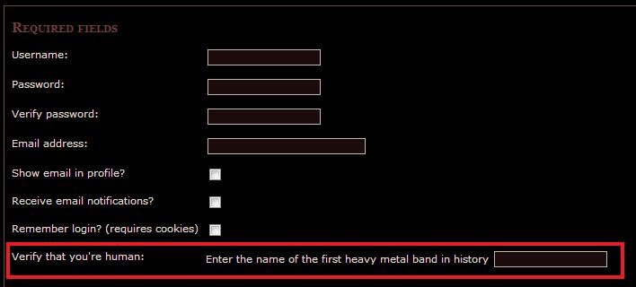 Best verification ever! Best verification ever!. inb4 hipster metalheads not undertanding the difference between a "metal band" and a "band who did a song that influence