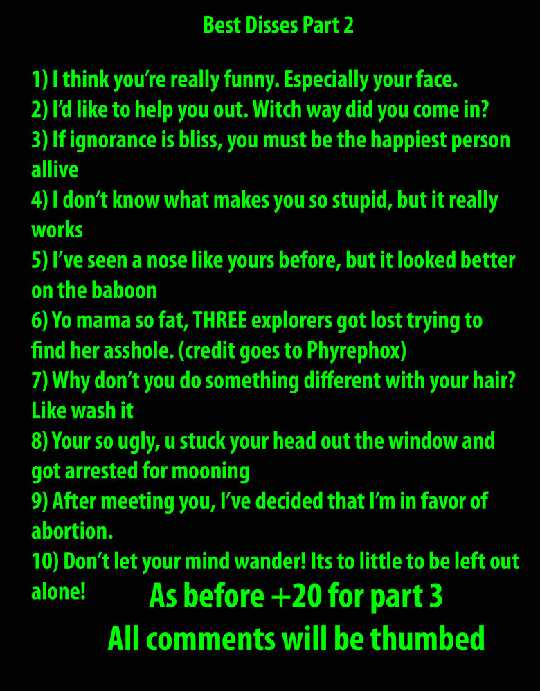 Best Disses Part 2 Best Disses Part 2. Part 10:/funny_pictures/679331/Best+Disses+Part+10/<br /> Part 9:/funny_pictures/673835/Best+Disses+Part+9/<br /> Part 8:/funny_