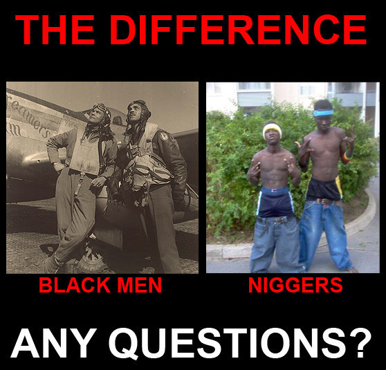 Black People VS Niggers Black People VS Niggers. Now you know the difference.<br /> EDIT: Thank you to everybody who thumbed! Thanks to this and a few comments, I grew 3 levels!