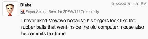 blake. . Blake was PM a, Super Smash Bros. tor sesame U Community Don' t act like one of you on here want that piece of scum who hid in the corner of Temple and