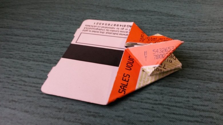 Bored?. Frogs' porn Take a buttload of these! Take one Folld the corner over to a 45 degree angle Open it back out Do the same to the other corner (closest) 45 