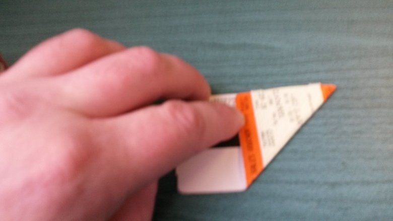 Bored?. Frogs' porn Take a buttload of these! Take one Folld the corner over to a 45 degree angle Open it back out Do the same to the other corner (closest) 45 