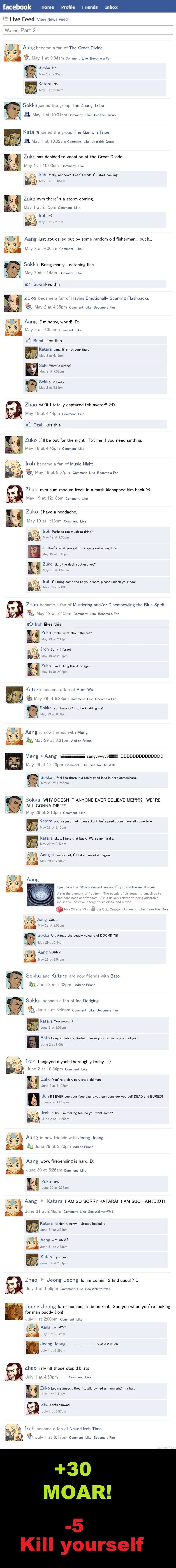 Facebook (2) Facebook (2). AGAIN, I DID NOT MAKE THIS. I WAS GIVEN PERMISSION TO USE IT BY THE OWNER. Water Part 3 will be up tonight if this goes well. A lot more to come.