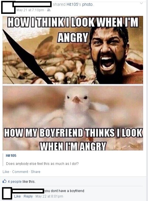 Facebook Cringe. Some amazing OC... She was born in 1999.. Like . (h) mment. Share. That kid you called gay? He just sucked off two guys in the dressing room in gym class. That girl you called fat? She gorged on six cupcakes at lunch. That kid 