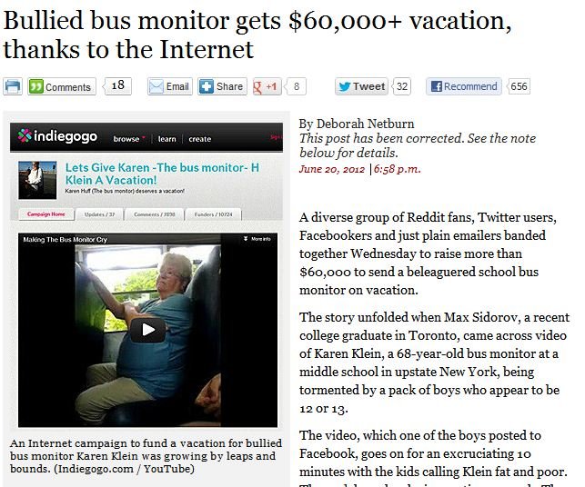 Faith destroyed and restored in humanity Faith destroyed and restored in humanity. Poor woman got bullied by a bunch of high school cunts, now she's on her way to $250,000. So happy for her. www.indieg