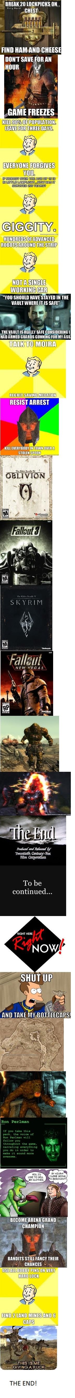 Fallout and Oblivion comp Fallout and Oblivion comp. This is my first official comp. I've worked pretty hard on it. If enough people like this, I will make some Nintendo character-based