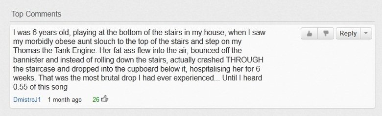 Fat Ass Comment Fat Ass Comment. Tis True. Song: www.youtube.com/watch?v=4q940lPqKrg&feature=related edit: holy top 80. I didn't think this would get more than 10 fumbs. Subscr