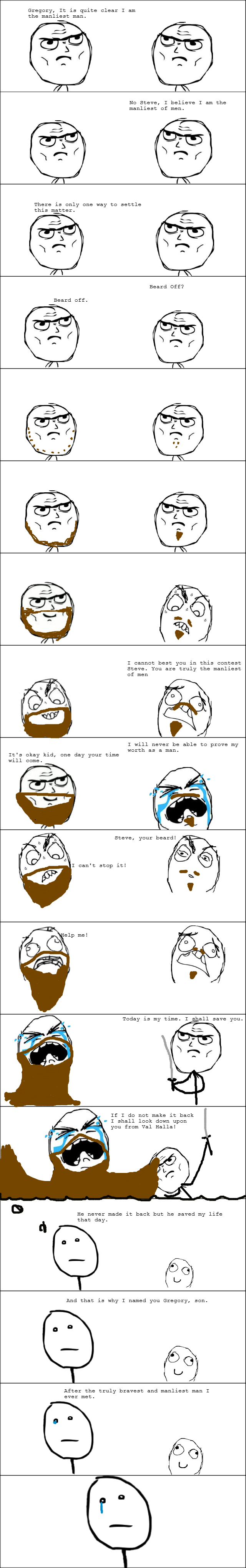 Feels, Feels everywhere. Feels, Feels everywhere.. Ever seen a man fight a grill with a pork chop? /funny_pictures/3229871/Ever+fought+a+grill+with+a+pork+chop/. Beard off? I Dennet bes