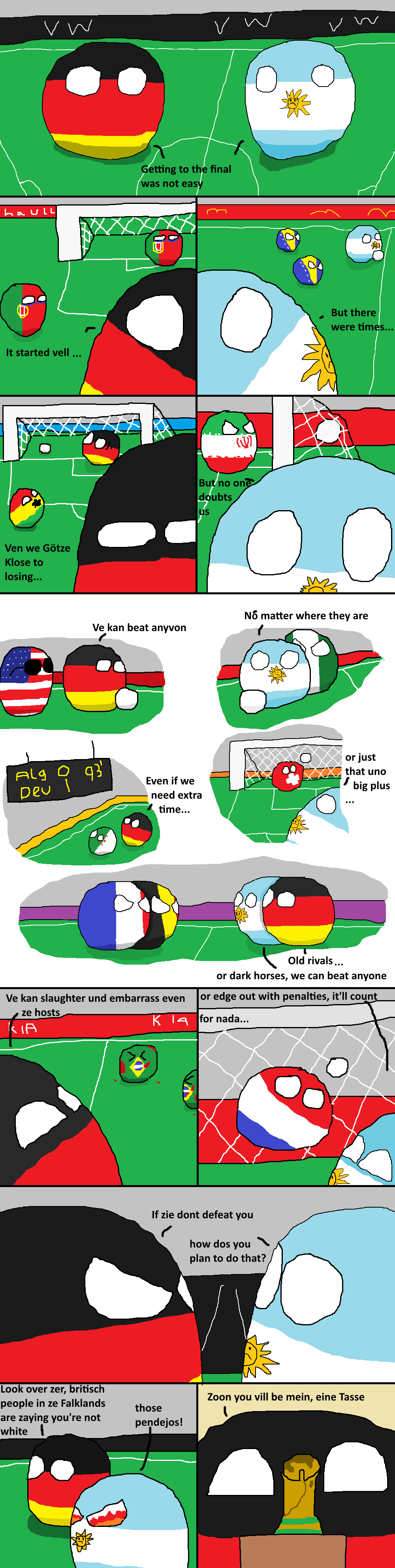 Final Antics: Germany V Argentina Final Antics: Germany V Argentina. Source: OC subscribe for more The 1990 FIFA World Cup Final was a football match played between West Germany and Argentina th