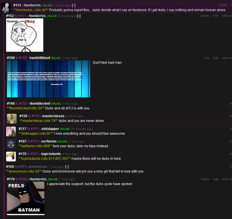 FJ is full of bros FJ is full of bros. You are all bros. I love you all. Original comment: /channel/4chan/OP+Delivers/zygYGml/151#151 I still don't know what to say though.... fr