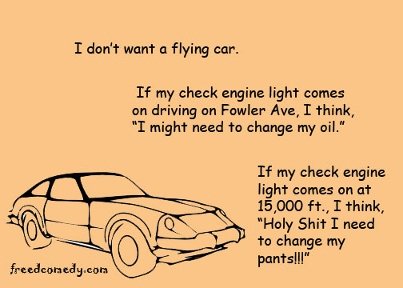Flying Car Flying Car. This is a quote from one of my stand up comedy performances. You can listen to the entire bit, "Laser Squirrel" here. www.facebook.com/Fre