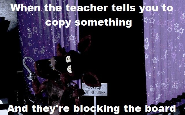 FNAF Comp #2. I seriously don't know what this is supposed to represent Who are those two, and why does one look like an EOD-Armored Halo 3 spartan? When FNAF 2