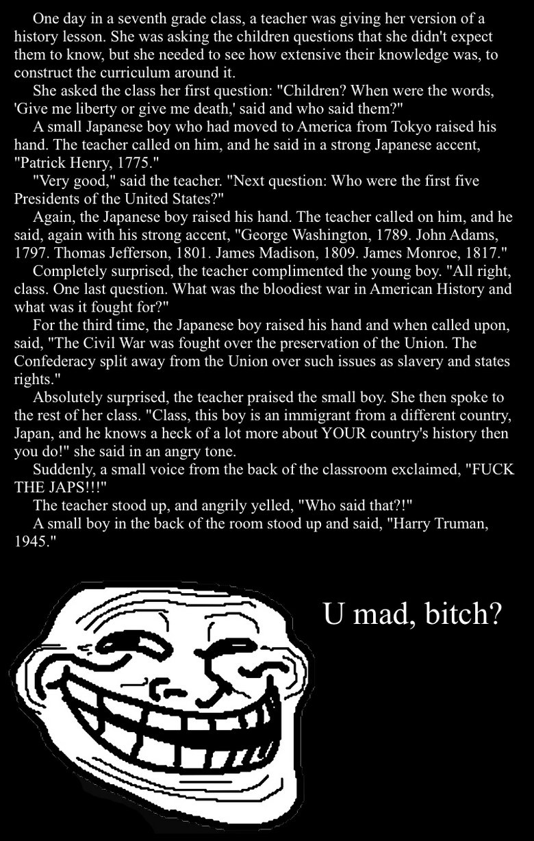 Fun in Seventh Grade Fun in Seventh Grade. This is the greatest joke... EVER.<br /> This is complete OC...<br /> I'm reposting to see if it will get front page... Thumb