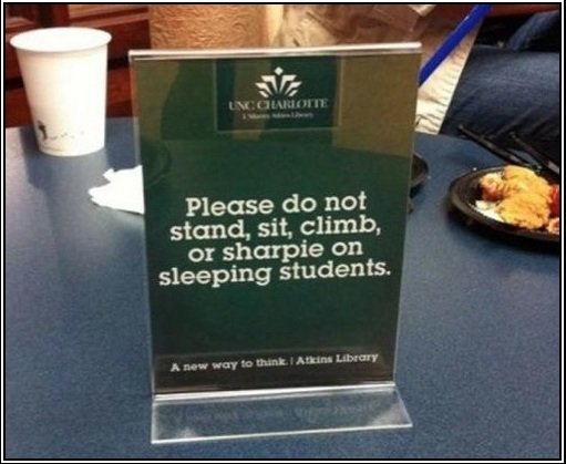 Funny University Sign Funny University Sign. It's funny cause it's true. Found online, did not make. Please join, you can make money and help me make money! It is not a scam, I promi