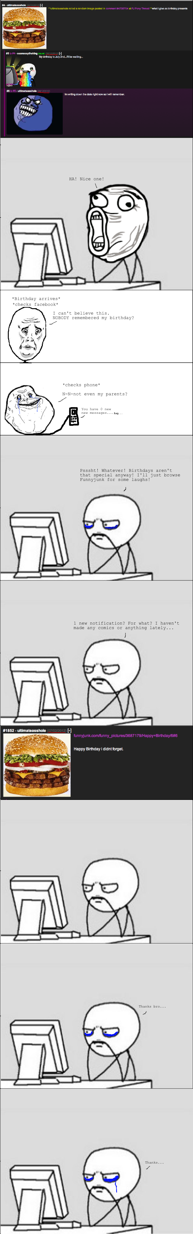 FunnyJunk Feel FunnyJunk Feel. Had to share the feel. Dedz to ultimateasshole and Eiad of course Link to comment: /funny_pictures/3687179/Happy+Birthday/6#6 Content on which i