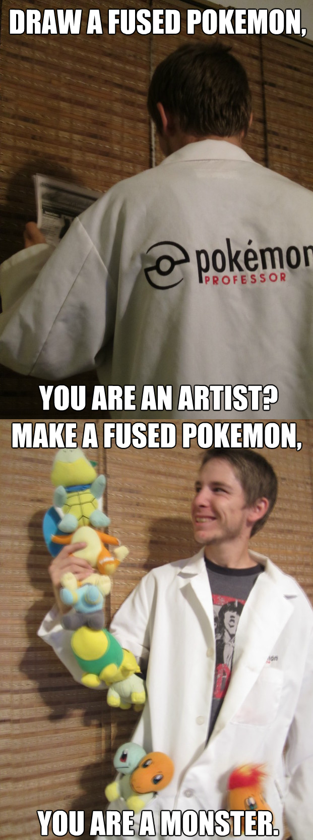 Fused pokemon Fused pokemon. The internet has been erupting with all these posts about fused pokemon. So I thought I would show off the fused pokemon I have been making for t