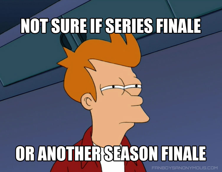 Futurama's Series Finale "Meanwhile" Futurama's Series Finale "Meanwhile". Good episode, IMO. What did you guys think? It's happened like 4 times before, so is this the real end? www.fanboysanonymo