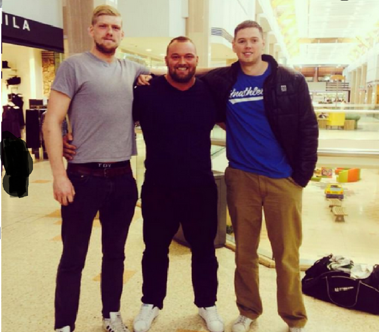 Not the tallest Mountain!. The actor who portrays the Mountain in Game of Thrones (Hafþór Júlíus Björnsson, he's roughly 2,06meter high) in the middle of the tw