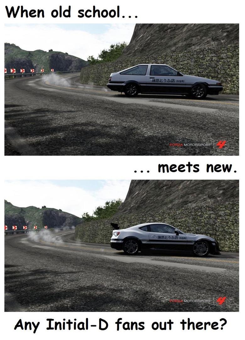 READ DESCRIPTION. READ DESCRIPTION.. The first car is the original Toyota Trueno AE86 GT with the Fujiwara Tofu Shop logo on the side from the anime/manga series "Initial -