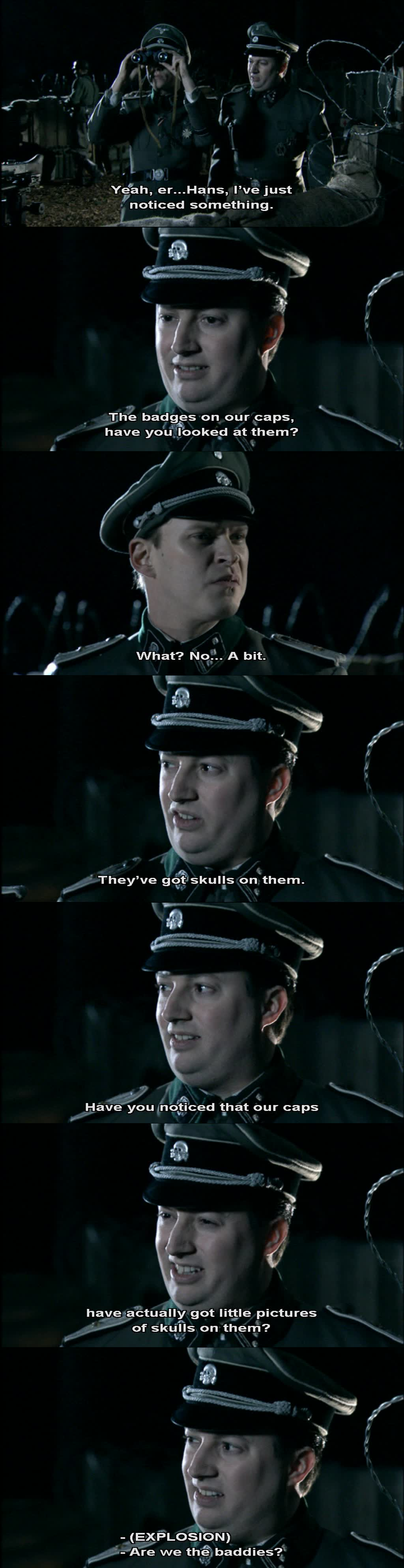 Realisation Realisation. Source: That Mitchell and Webb Look Nazism, or National Socialism in full (German: Nationalsozialismus), is the ideology and practice associated wi