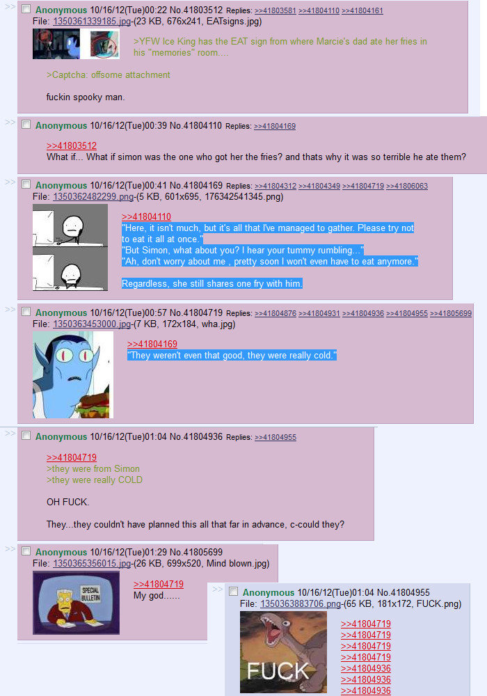 really cold really cold. there are holes in the theory, but...geez . also, re-post from Reddit, from 4chan. Not mine, is what i'm getting at. found here- . I Anonymous 1331