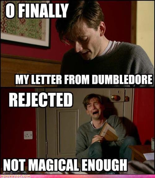 Rejected. I know it's technically not Doctor Who, but it's David Tennant, and you can't have enough David Tennant.. ll Flavur MY ] IIE. But he played Barty Crouch Jr. in Harry Potter. Which means he did go to Hogwarts.