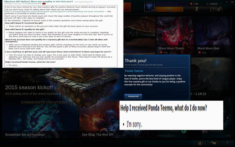 Rito pls. Mystery Gifts. Thank you! By rejecting negative behavior and staying positive in the heat of battle. the best kind of League player. Erhan this free m