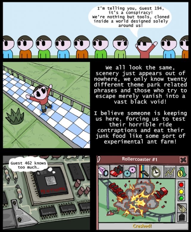 roller coaster tycoon. shameless stolen from imgur.. You forgot one