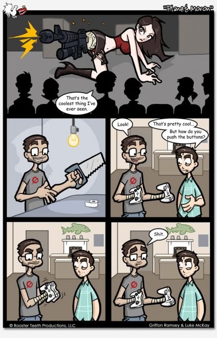 RT Comics 3. roosterteeth.com/comics/ not mine. I' m sorry, sir. Yours card was Haw did you plan business card with electrical to my for lunch}? Tape. on the ba