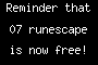 Reminder that 07 runescape is now free!
