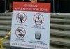 Apple's restriction zone