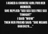 Asked a chinese girl...