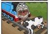 A Cow on the Rails