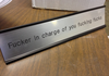 Admin's Name Plate