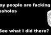 Assholes