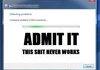 admit it
