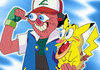 Ash and Pikachu if Ren and Stempyfied