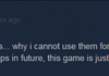 A comment on a Steam forum