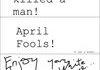 April Fools!