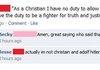 As a Christian...