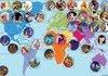 Map of Disney characters
