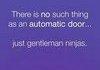 Automatic doors