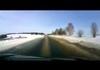 Accident in Russia on an icy road